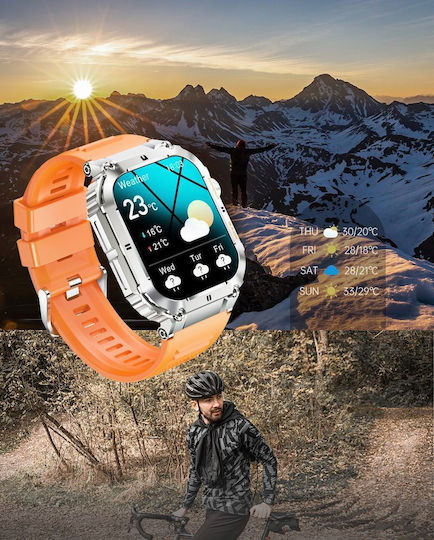 Gravity Gt6-6 42mm Smartwatch with Heart Rate Monitor (Multicolour) vue 2