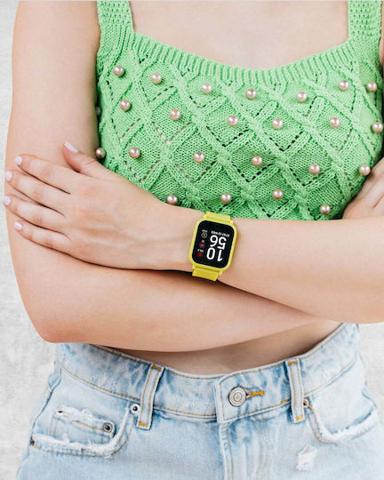 Reflex Active Series 10 42mm Smartwatch with Heart Rate Monitor (Lime) view 3