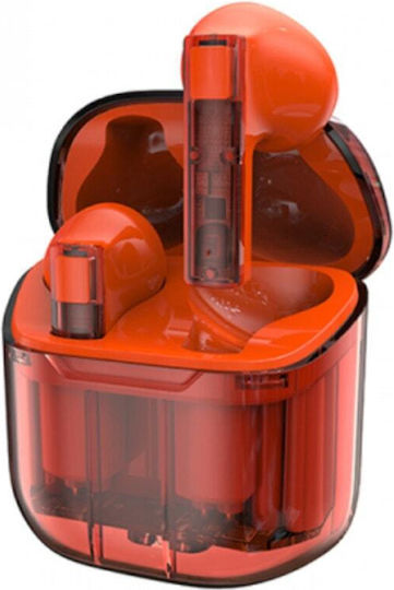 In-ear Bluetooth Handsfree Earphones Orange view 1