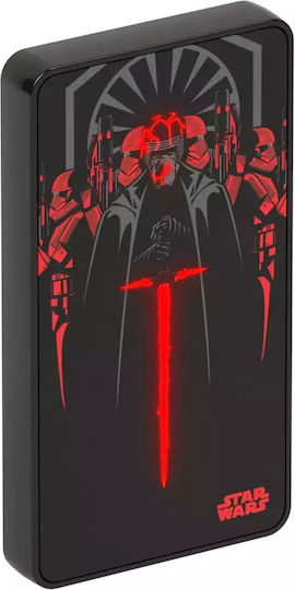 Tribe Power Bank 6000mAh with 2 USB-A Ports Kylo Ren Lumina view 3