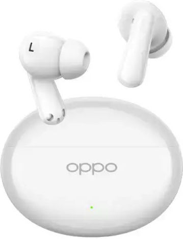 Oppo Enco Air4 In-ear Bluetooth Handsfree Earphones with Sweat Resistance and Charging Case Silky White
