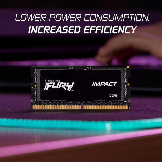 Kingston Fury Impact DDR5 Memory Module 1x16GB Speed 6000 for Laptop KF560S38IB-16 view 5