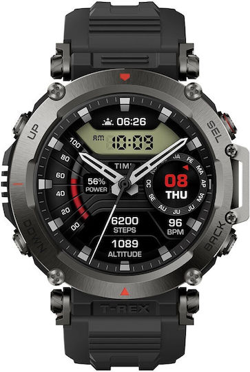 Amazfit T-Rex Ultra Waterproof Smartwatch with Heart Rate Monitor (Abyss Black) view 2