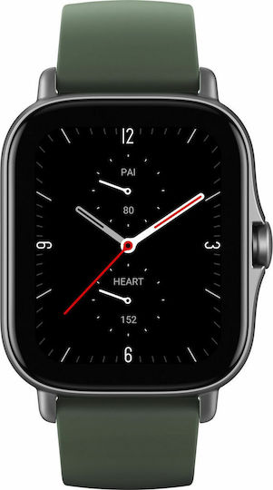 Amazfit GTS 2e Aluminium 43mm Waterproof Smartwatch with Heart Rate Monitor (Moss Green) vue 4