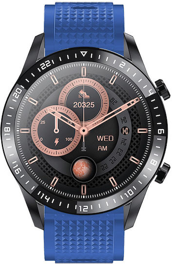 DAS.4 SL13 Smartwatch with Heart Rate Monitor (Black / Blue) view 3
