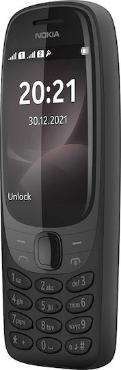 Nokia 6310 2021 Dual SIM Mobile with Buttons (Greek Menu) Black view 4