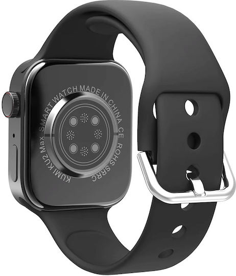 Kumi KU2 Max Smartwatch with Heart Rate Monitor (Black) view 5