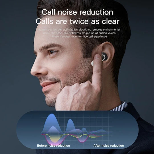 Ezra M-V8 In-ear Bluetooth Handsfree Earphones with Sweat Resistance and Charging Case Black vue 4