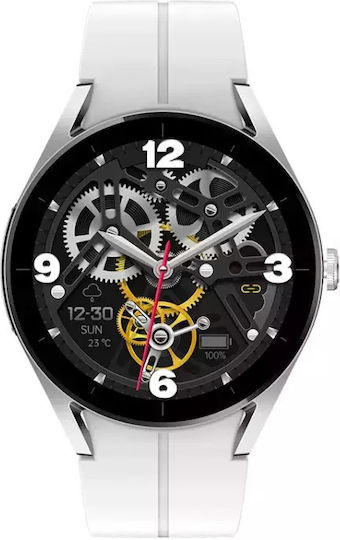 iSEN Ks05 Smartwatch with Heart Rate Monitor (Silver White) view 2