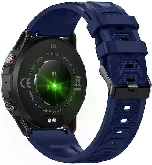 Nubi NX10 Smartwatch with Heart Rate Monitor (Blue) view 7