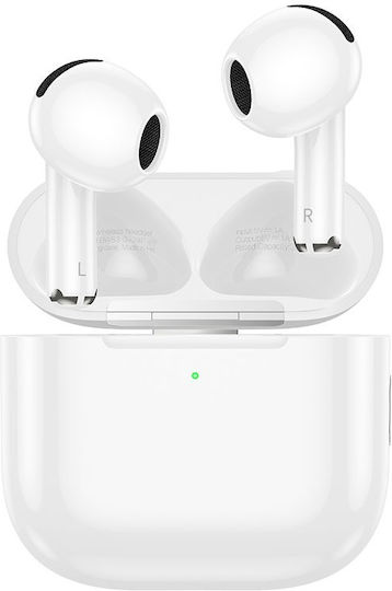 Borofone BW83 Earbud Bluetooth Handsfree Earphones with Charging Case White view 2