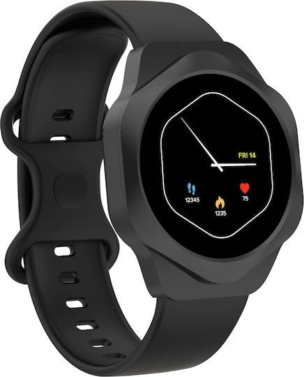 Canyon Hexagon 88 Waterproof Smartwatch with Heart Rate Monitor (Black) vista 2