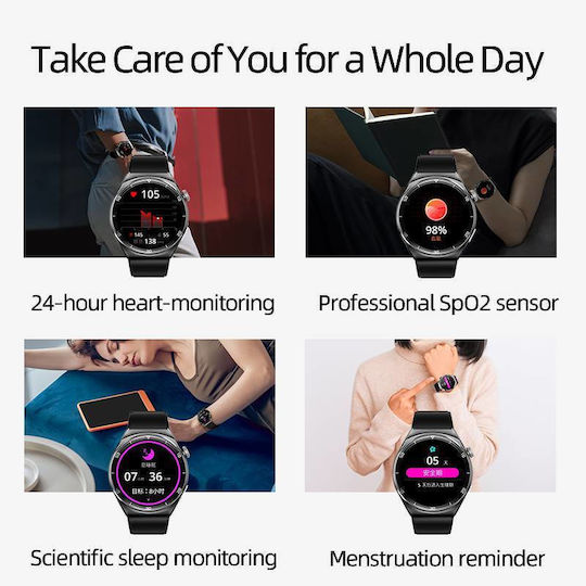 QCY GT S3 Smartwatch with Heart Rate Monitor (Gray) view 7