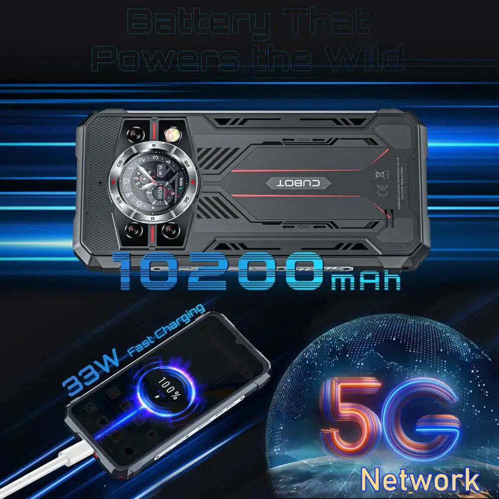 Cubot KingKong 11 5G Dual SIM (16GB/256GB) Resistant Smartphone Black view 7