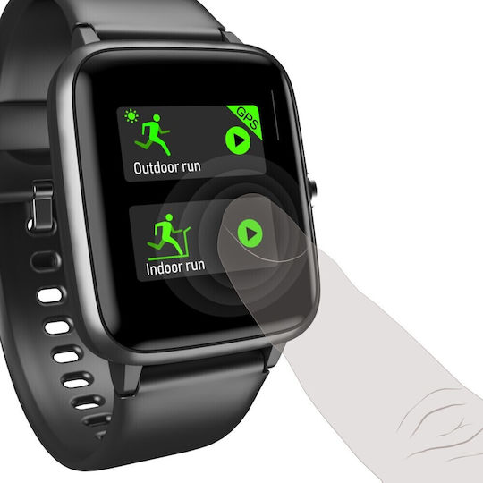 HAMA Fit Watch 5910 Stainless Steel with Heart Rate Monitor (Black) view 3