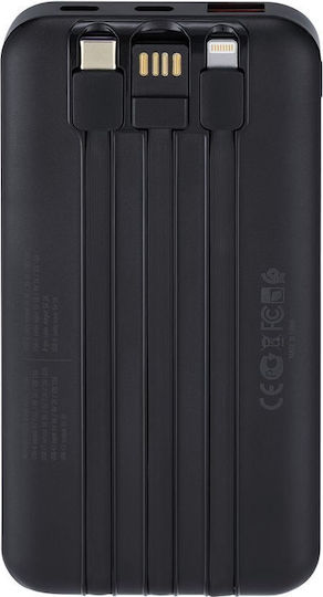 Rivacase VA2211 Power Bank 20000mAh 22.5W with USB-A Port and USB-C Port Black view 3
