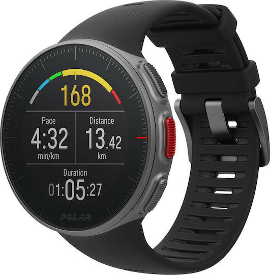 Polar Vantage V HR Stainless Steel 46mm Waterproof Smartwatch with Heart Rate Monitor (Black) view 7