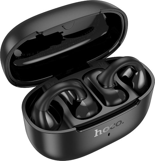 Hoco EA9 Open Ear Bluetooth Handsfree Earphones with Charging Case Black view 2