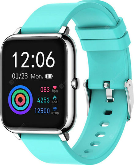 Smartwatch Plus Bakeey Idealstore Water Resistant Camera Control Heart Rate Monitor Blood Pressure Pulse Oximeter Blue Color