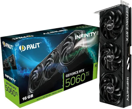 Palit GeForce RTX 5060 Ti 16GB GDDR7 Infinity 3 Graphics Card