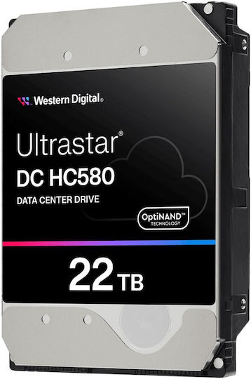 Western Digital Ultrastar DC HC580 22TB HDD Hard Drive 3.5" SATA III 7200rpm for NAS / Server / Recorder 0F62791
