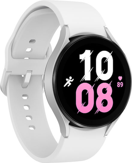 Samsung Galaxy Watch5 LTE Aluminium 44mm Waterproof with Heart Rate Monitor (Silver) view 3