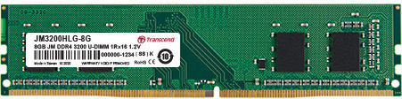 Transcend JetRam DDR4 with Module 1x16GB and Speed 3200 for Desktop JM3200HLB-16G view 4