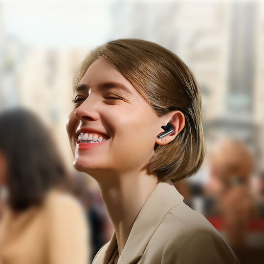 Joyroom JR-FN1 In-ear Bluetooth Handsfree Earphones with Charging Case Black vue 2