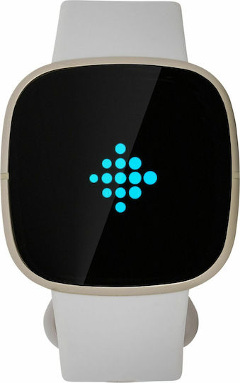 Fitbit Sense Stainless Steel 40mm Waterproof Smartwatch with Heart Rate Monitor (White) view 7