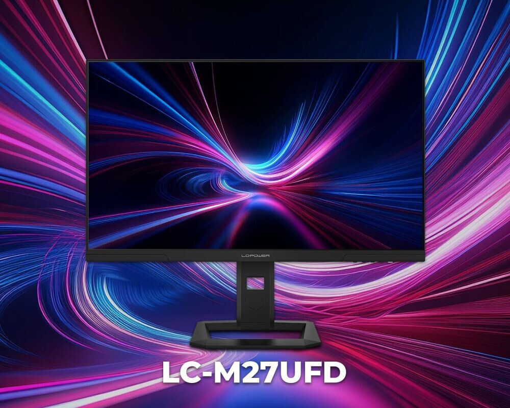 LC-Power LC-M27UFD Monitor 27" 4K 3840x2160 vue 2