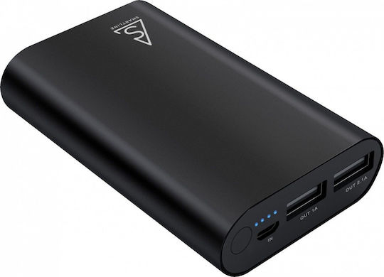 Holdit Smartline Power Bank 7500mAh with 2 USB-A Ports Black
