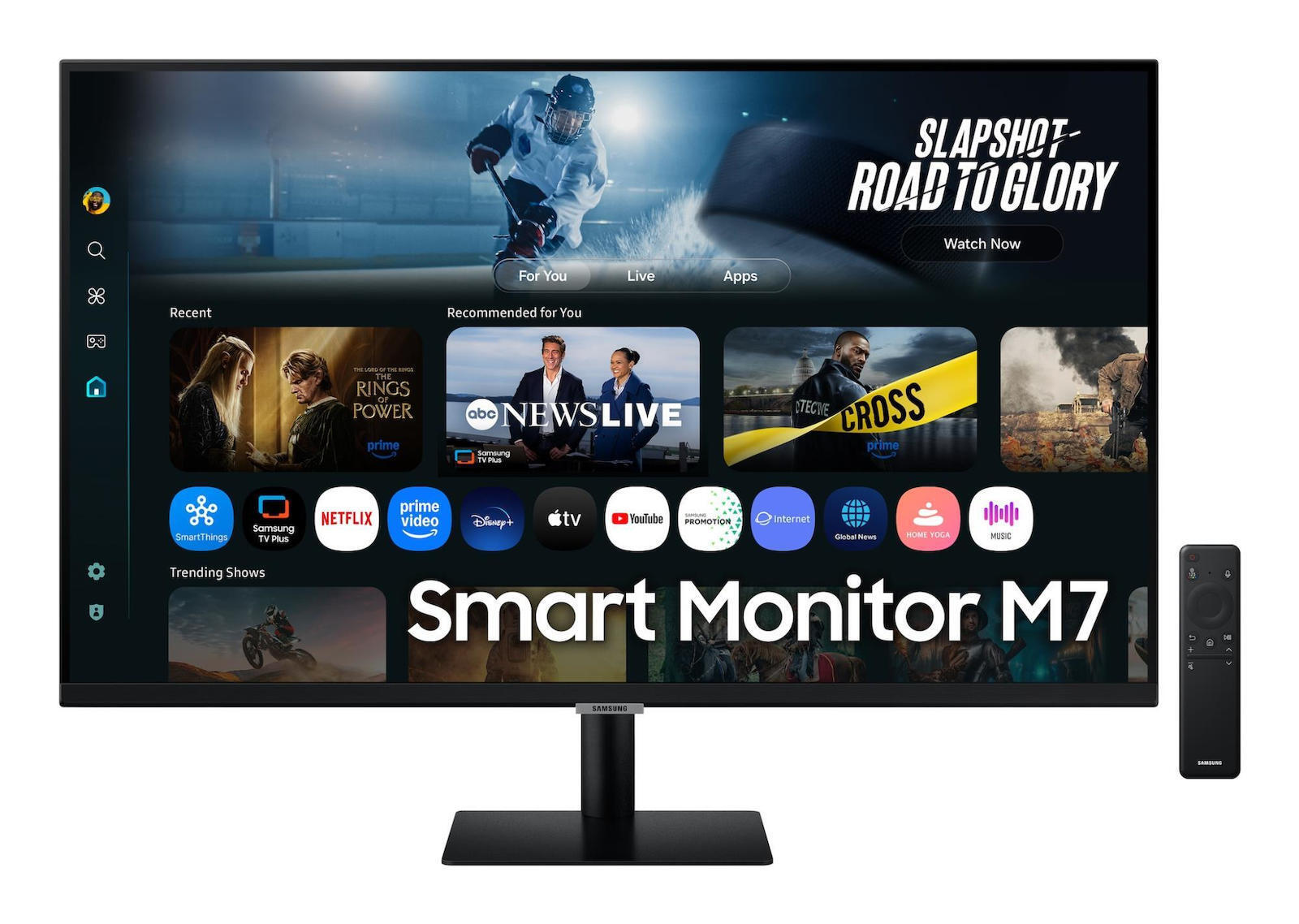 Samsung M7 M70F VA HDR Smart Monitor 32" 4K 3840x2160 with Response Time 4ms GTG view 1