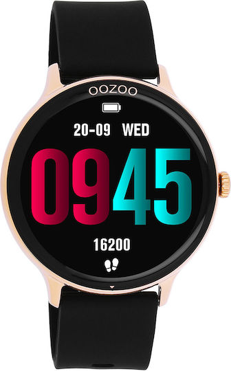 Oozoo Q00133 45mm Smartwatch with Heart Rate Monitor (Black) view 5
