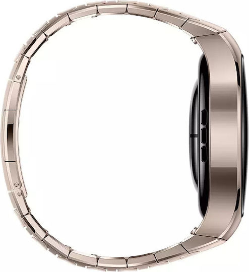 Huawei Watch 5 Stainless Steel 42mm Waterproof with eSIM and Heart Rate Monitor (Sand gold) view 7
