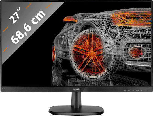 Philips 273V7QJAB IPS Monitor 27" FHD 1920x1080 with Response Time 5ms GTG view 5