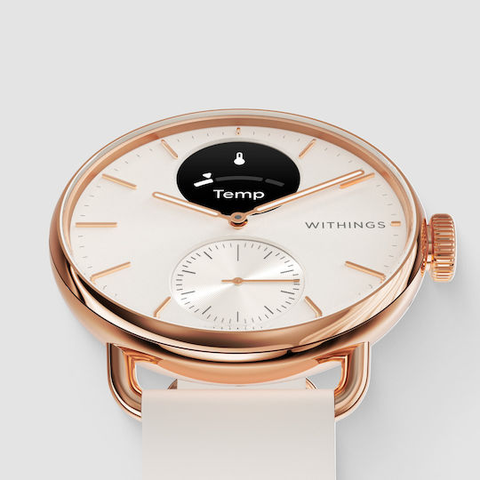 Withings ScanWatch 2 Stainless Steel 38mm Waterproof with Heart Rate Monitor (Sand) view 4