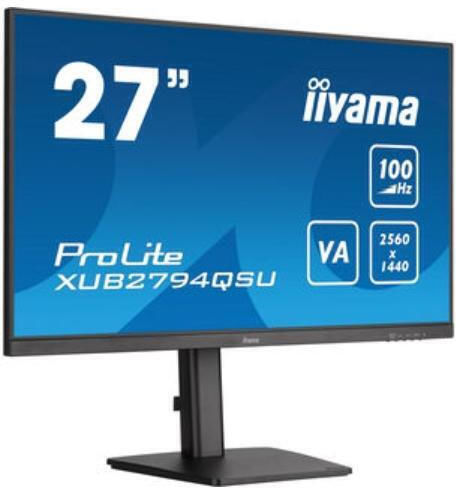 Iiyama ProLite XUB2794QSU-B6 VA Monitor 27" QHD 2560x1440 vue 4