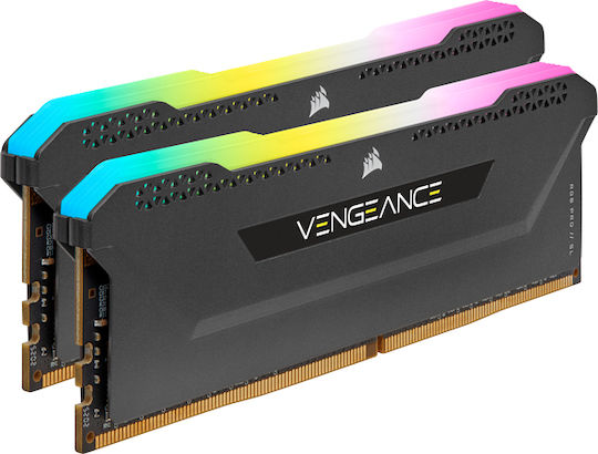 Corsair Vengeance RGB Pro SL DDR4 32GB RAM with 2x16GB Modules and Speed 3200 for Desktop CMH32GX4M2E3200C16 view 3