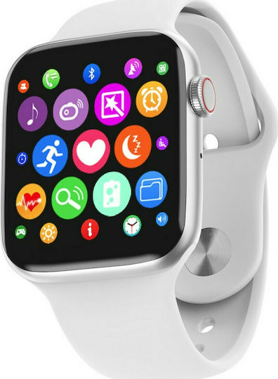T500 Smartwatch with Heart Rate Monitor (White) view 2