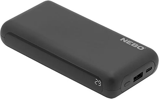 Nebo Power Bank 20000mAh with USB-A Port and USB-C Port Black vue 2