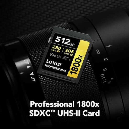 Lexar Professional 1800X SDXC 512GB Class 10 U3 UHS-II view 7