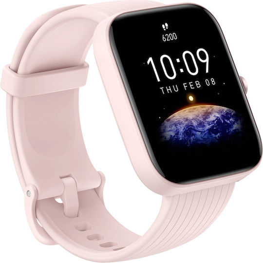 Amazfit Bip 3 Smartwatch with Heart Rate Monitor (Pink) view 4