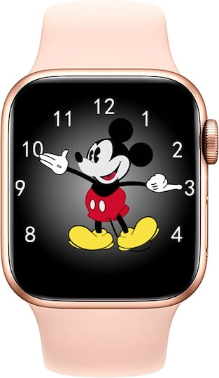 HW22 44mm Smartwatch with Heart Rate Monitor (Pink) view 4
