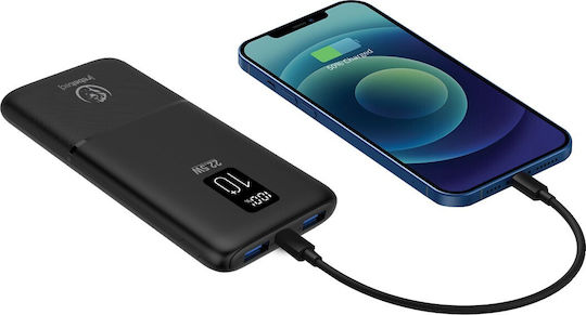 Rebeltec P20 Power Bank 20000mAh 22.5W with 2 USB-A Ports and USB-C Port Power Delivery Black view 5