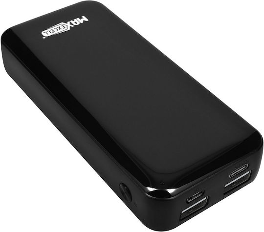 Maxexcell Power Bank 10000mAh with 2 USB-A Ports Black view 1