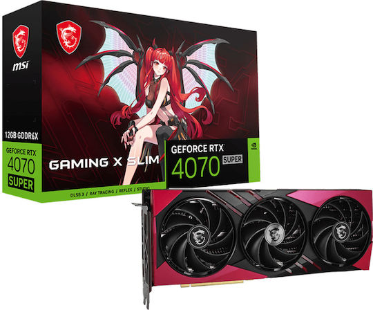 MSI GeForce RTX 4070 Super 12GB GDDR6X GAMING X SLIM MLG Graphics Card