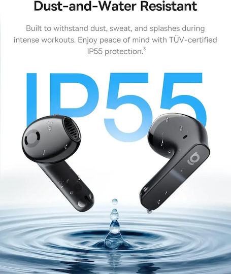 Baseus Bass BS1 NC In-ear Bluetooth Handsfree Earphones with Sweat Resistance and Charging Case Black view 2