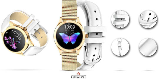 Giewont 300-2 Smartwatch with Heart Rate Monitor (Gold) view 6
