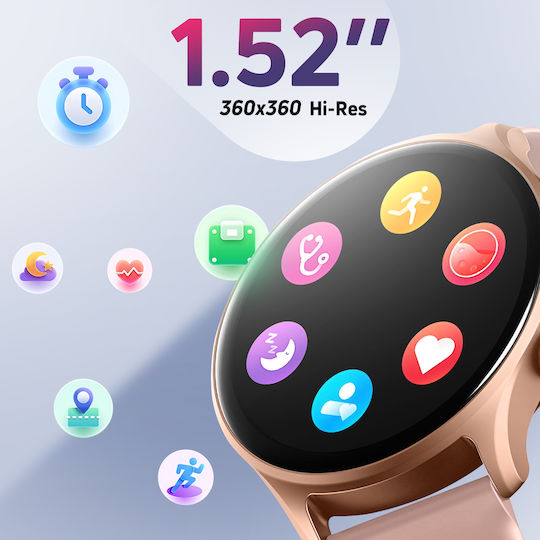 Riversong Motive 7C Smartwatch with Heart Rate Monitor (Rose Gold) view 2