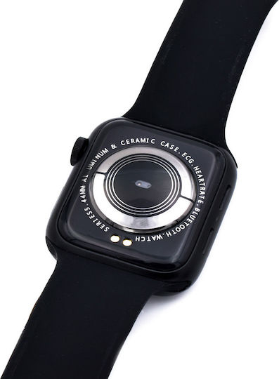 K90 45mm Smartwatch with Heart Rate Monitor (Black) view 8
